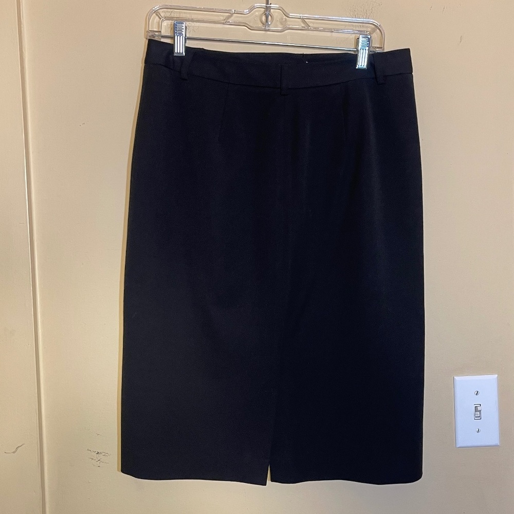 Brooks Brothers Black Pencil Skirt